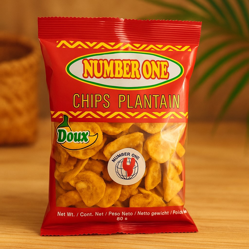 Chips de plantain doux Number One