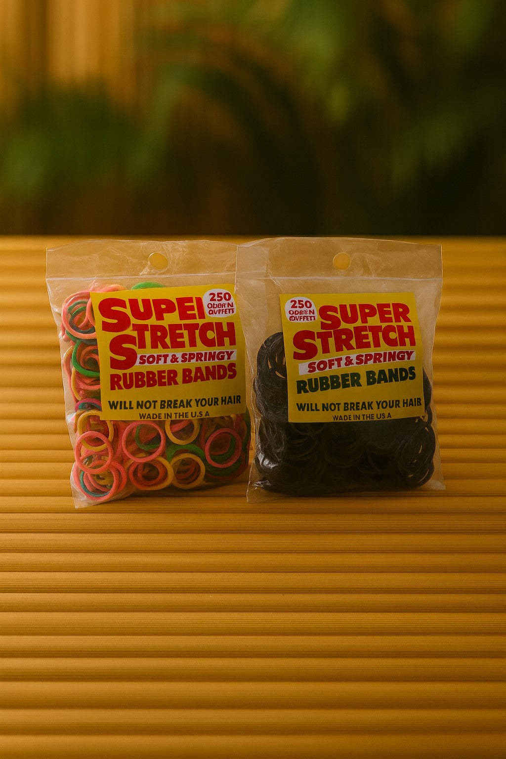 Élastique cheveux couleur noire