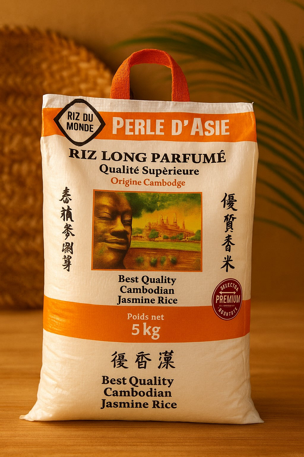 Perle d’Asie – Riz long du Cambodge 5 kg